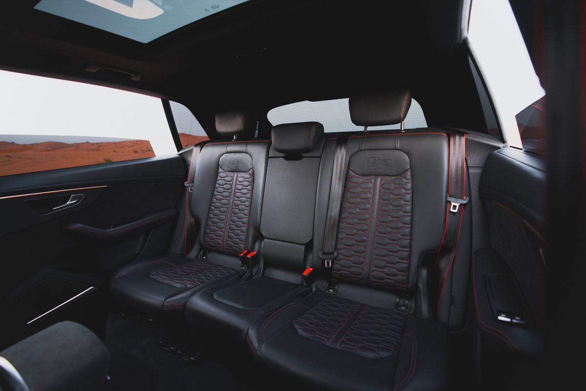 Comfortable TANTREX chauffeured vehicle interior